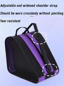 容量为 3 层的冰上滑冰包，配有重型鞋架/可调节肩带和带标志窗口，适用于直排轮滑鞋、溜冰鞋、滑冰鞋/&、& S，冰袋，适用于冰场、网球包、冷藏包、雪鞋、冷却箱、冰盒、冰罩、冷藏袋，适合作为圣诞节、新年和情人节礼物。