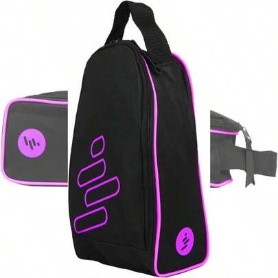 OKA SPORTS Zapatera Para Ftbol, Gym, Natacin Organizador Con Cierre Reforzado Material De Lona Colores Neon Azul