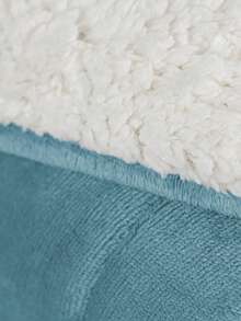 Everest Double-Sided Comforter With Wool Touch, Flannel And Sherpa Blanket, Single, Queen And King Sizes - Thạch anh xanh - Xem 4