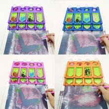 2-częściowy organizer narzędzi do haftu krzyżykowego EVA z diamentowym malowaniem – tacka na akcesoria mozaikowe do pudełek i pojemników do przechowywania