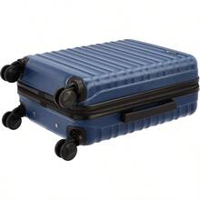 Premium Hardside Spinner Luggage With Builtin TSA Lock Carry On 55cm Navy Blue