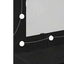 vidaXL Spiegelschrank Schwarze Eiche 90 X 31,5 X 62 Cm Holzwerkstoff - nero - Visualizzare 9
