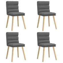 vidaXL Esszimmerstühle 4 Stk. Dunkelgrau Stoff - Grigio - Visualizzare 2