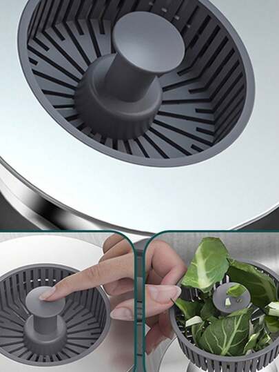 三合一不锈钢塑料厨房水槽配件 - 耐用弹跳式排水过滤器和塞子组合，方便清洁，居家厨房必备用品 厨房配件 厨房工具