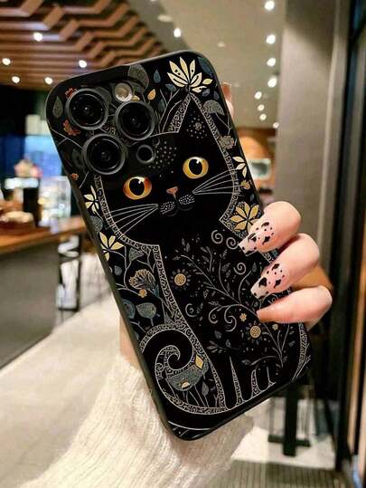 2pc New Cat Eye Texture Shockproof TPU Phone Case, Compatible With IPhone 11, 16 Pro Max, 16 Pro, 16, 15 Pro Max, 14 Pro Max/Galaxy S25 Series, A16/Honor X6A, X7B, X8B/13C, Note13 Waterproof Anti-Fall Scratch ResistantFOR-YOUR-BELOVED-PHONE Christmas Gifts Christmas Gifts