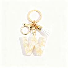 独特字母钥匙扣，龙虾扣，易于打开，小巧便携，节日/生日礼物，男女通用包包/汽车钥匙扣 - 彩色 - 查看 12