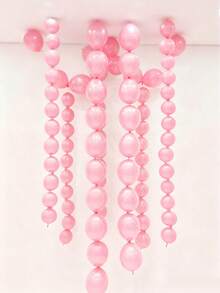 40 Stück rosa verlinkbare Luftballons, für Party, Jahrestag, Hochzeitsfeier Dekoration, Prinzessin Geburtstag, Valentinstag, Babyparty, Junggesellinnenabschied Dekoration, Influencer Outdoor Fotoshooting Dekoration - Pink - Übersicht 2