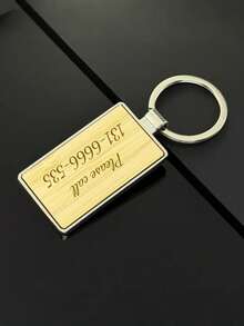 100个可定制木质钥匙扣，可刻字，节日礼物，送给女士的礼物，送给男士的礼物，手机配件，个性化礼物，趣味礼物，送给爸爸的礼物，送给男朋友的礼物，手机挂饰 - 杏色 - 查看 2