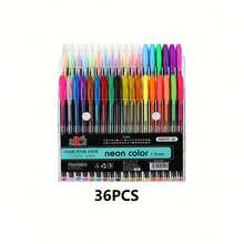 12/18/36/48/60 Sparkling Gel Pen Colored Neutral Pen Ballpoint Pen Hand Account Pen Children's Luminous Sparkling Star Notes Special Color Pen Mini Sparkling Pen Candy Color Marking Pen Set Fluorescent Pen 1 0 Neutral Pen (Random Style And Color)