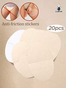 10/20片装一次性无纺布大腿防摩擦贴，大腿防摩擦保护贴，男女通用隐形防汗大腿贴，柔软透气防刮贴