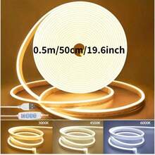 1 个 USB LED 灯带户外霓虹灯带，IP67 防水，暖白至冷白可弯曲 LED 灯带，3000K-6500K 可调光柔性霓虹灯绳，适用于屋檐、凉亭、万圣节装饰、派对装饰、婚礼装饰、室内外装饰 - 彩色 - 查看 14