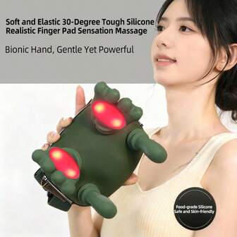 无线颈部按摩器，按压式颈肩按摩器，深层组织按摩颈背按摩器，多档速度调节，带加热模式，适合作为礼物送给男士、女士、母亲和父亲，适合作为圣诞节、母亲节和父亲节的礼物。