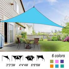 1pc Outdoor Balcony Roof Rainproof Sunscreen Triangle Home Courtyard Canopy Canvas Insulation Awning Tent - Multicolor - View 3