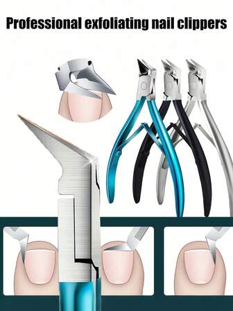 1/3 piezas Cortaúñas de acero inoxidable afilado - Herramientas de cuidado de uñas precisas y de baja alergenicidad para un fácil recorte y eliminación de uñas y cutículas, juego de manicura potente | Kit de belleza delicado | Cortaúñas y recortador de uñas duradero