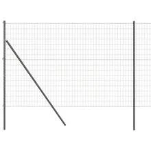 vidaXL 1,5 X 10 M Stahl Zaun Mit Grauen Pfosten - Grigio - Visualizzare 2