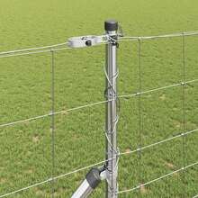 vidaXL Wildzaun Silber 25 x 1,4 m Verzinkter Stahl