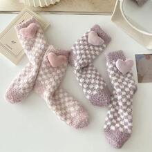 Calcetines de invierno de multicolor térmico grueso para mantener el calor para mujer. - Multicolor - Ver 3