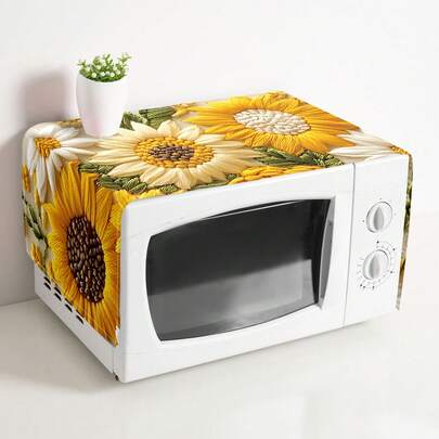 1 Piece Of Microwave Oven Dust Cover Decoration Dust-Proof Home Kitchen Decoration Dust Cover Is Not Waterproof And Stain-Proof.,Kitchen Decor,Household Items