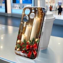Funda de Teléfono de Decoración de Luz de Velas de Navidad para TENCO SparkGo2024 SparkGo2023 SparkGo2022 SparkGo2021 SparkGo2020 Spark8C Spark6Go Pova4Pro Pova4 Pop7Pro Funda de Teléfono Transparente de TPU a Prueba de Golpes de Cobertura Completa, Funda Protectora Simple y Creativa Personalizada - Colores mixtos - Ver 8