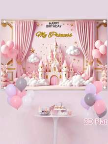 1 tấm banner trang trí tiệc sinh nhật công chúa tùy chỉnh với tên và năm, chất liệu polyester màu hồng, kiểu lâu đài cổ tích, dùng làm phông nền chụp ảnh, có 3 kích cỡ, banner Chúc mừng sinh nhật cá nhân hóa, phù hợp cho bàn bánh kem, tường nhà, trang trí ngoài trời. - Nhiều màu 3 - Xem 6