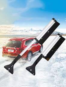 1 Stück Multifunktions-Schneefräse, Auto-Eiskratzer, Schneebesen mit langem Griff, Winter-Auto-Enteisungsschaufel, 2-in-1 Schneebesen und Eiskratzer