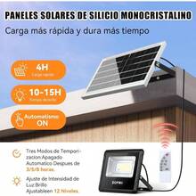 Lamparas Solares Exterior 8000mAh, Luces Solares para Exterior Jardin, Panel Bifacial con Absorcin de Luz de 360, Lmpara con 4 Modos de Iluminacin y Mando a Distancia1 Piezas - 2 - Ver 7