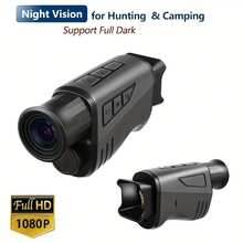 Night Vision Monocular , Infrared Night Vision Goggles With 16x Digital Zoom- HD Photography & Video, Digital Zoom, Rechargeable, Compact Durable Design For Hunting, Camping, Wildlife Observation, Outdoor Adventures, Night Vision Scope, Night Goggles, Night Vision Scopes, Adventure Photography, Hunting Gear, Compact Design, Sleek Scope, Precision Optics, Rugged Build, Digital Zoom Scope, Outdoor Enthusiasts, Wildlife Photographers - Multicolor - View 3
