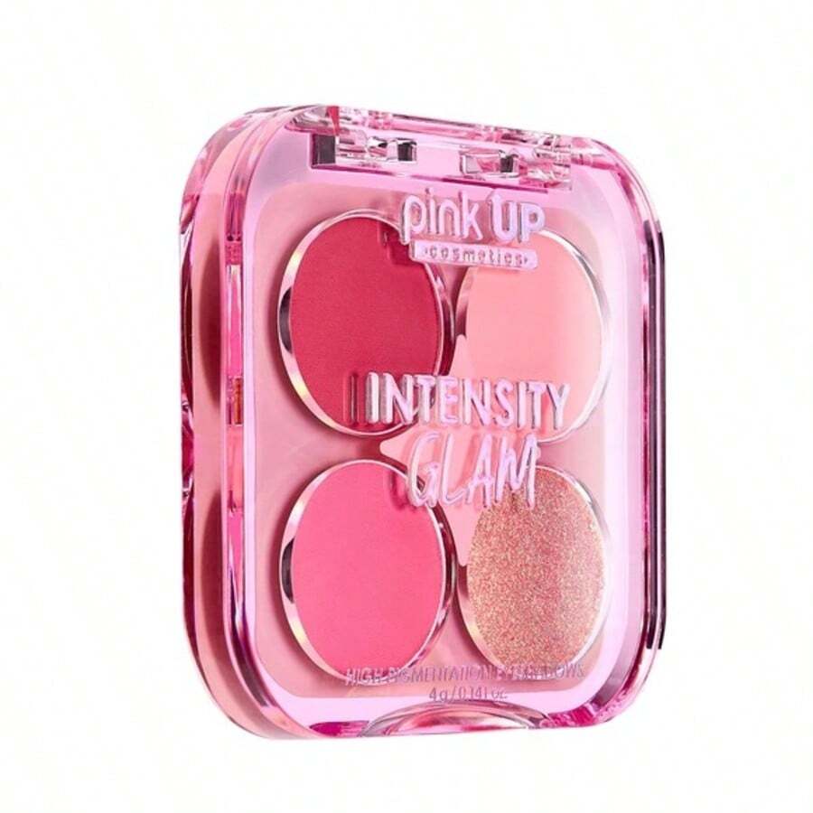 PINK UP COSMETICS Paleta de Sombras para Ojos Pink Up Cuarteto de Sombras Intensity Glam Varios Tonos - 02 Bloom - Ver 1
