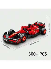 速度冠军 F1 赛车玩具，赛车积木套装，F1 模型赛车套装，可展示或玩耍，成人收藏组装车辆玩具，生日和 F1 粉丝玩具车 - 彩色 - 查看 11