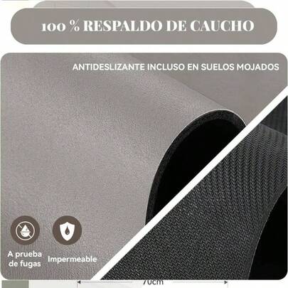 Tapete De Secado De Platos Para Encimera De Cocina, Esterilla Secaplatos Superabsorbente Que Oculta Las Manchas, Adecuado Para Encimeras De Cocina, Mquinas De Caf. Gris, 45x70