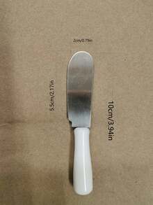 Mini Stainless Steel Butter Knife, Spreads Bread, Toast, Cheese, Jam, Peanut Butter, Small Spatula Scraper, Can Stand