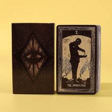 78pcs Durable Tarot Cards - Mystic Tarot Deck, Includes Beginner's Tarot Reading Guide, Ideal For Holiday, Friends, And Fun Tarot Game - Black - View 2