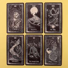 78pcs Durable Tarot Cards - Mystic Tarot Deck, Includes Beginner's Tarot Reading Guide, Ideal For Holiday, Friends, And Fun Tarot Game - Black - View 8