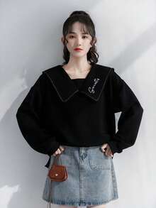 Plus Size Women Tops - Black - View 4