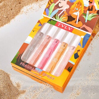 5 Models/Box Of Digital Spray, 10ml/Piece Of Alcohol Free Fragrance Package, Elegant Fragrance, Fresh And Elegant, Fresh And Lasting, Small Package Is Easy To Carry, Travel, Work, Dating, The Most Appropriate Choice For Gifts