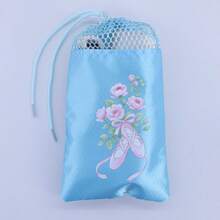 1Pc Portable Mesh Dance Bag Breathable Shoes Storage Pouch Girls Ballet Organizer Bags Shoe Pouches Bag Drawstring Dance Shoes Pouch