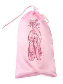 1 Pezzo Borsetta da danza portatile in rete, sacchetto di stoccaggio traspirante per scarpe, organizer borse per ragazze, borse portascarpe con coulisse per scarpe da danza