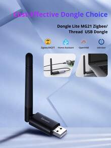 Dongle-LMG21,SONOFF Dongle Lite MG21 Zigbee/Thread USB Dongle,Compact Size,Easy Firmware Flashing,Smart Home Control,Smart Home, Intelligent Control. - Black - View 12