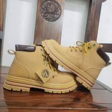 男士复古英伦风格摩托车靴、时尚百搭登山靴、舒适休闲运动鞋、防滑工作鞋