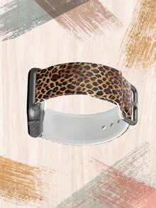 1pc Minimalist Leopard Print TPU Watch Band Compatible With 38/40/41/42/44/45/49mm Ultra/SE/9/10/8/7/6/5/4/3/2/1 - Multicolor - View 4