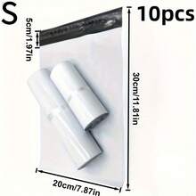 Extra Large White Mailing Bags - Highly Durable, Self-Sealing Design, Waterproof Edges, Suitable For Large Packages, Clothing Packaging, Commercial Courier Bags, Shipping And Mailing