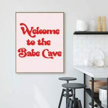 1 pieza Cuadros de pared con citas - Una escena social alegre y agradable, pintura colgante adecuada para reuniones entre mujeres, que promueve la decoración de paredes de oficina, impresión de carteles, arte de pared decorativo en lienzo (sin marco) - Multicolor - Ver 6