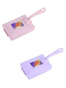 Doppelrad Haushalts-Teppichreinigungsbürste, Teppichreinigungssauger, Multifunktions-Stoffkehrer, Mehrzweck Fusselpicker, Bett- & Sofareiniger für Haare und Schmutz, Tisch- und Schreibtisch-Schmutzentferner