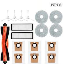 X20+/X20 Plus Robot Vacuum Cleaner Accessories: Replacement Parts Including Roller Brush, Side Brush, Filter, Mop Pad, Dust Bag, Etc. - Multicolor - View 17
