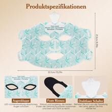 Máscara LED de terapia de luz para rostro y piel, máscara de terapia de luz facial LED con control remoto, silicona suave, máscara facial LED suave, máscara facial LED de 7 colores