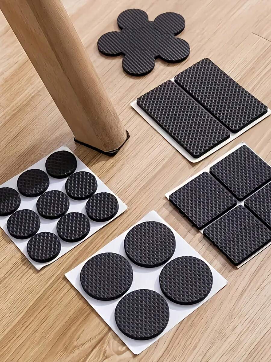 Heavy Duty Self-Adhesive Furniture Floor Protector Pads - Scratch & Slip Resistant, Cuttable Floor & Appliance Protection Pads - Easy To Install & Remove, Suitable For Hardwood Floors, Wear-Resistant Floor Pads - Multicolor - View 1