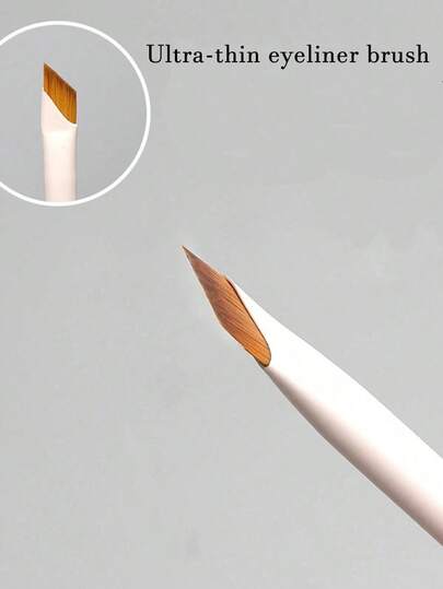 White Upgraded Precision Angled Eyebrow Eyeliner Makeup Brush, Ultra Thin Soft-Tipped Detailed Brush, Eyebrow Brush, Eyeshadow Brush, Brush,Giveaways