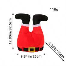 Ugly Santa Claus Leg Hat Sweater Party Decoration - Red - View 5