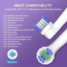 8 Unidades de Cabezales de Repuesto para Cepillo de Dientes - 4 Cabezales de Limpieza Estndar+ 4 Cabezales de Limpieza Multiangulo, Cabezales de Cepillo de Precisin Compatibles con, Cepillos de Dientes Elctricos Profesionales - inicial - Ver 5