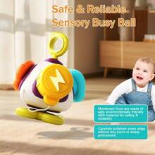 6 en 1Juguetes Montessori, Juegos Didcticos para Nios, Juguetes Estimulacion Temprana, Juguetes Sensoriales, Juguetes Educativos para Nios, No Txico, Sin BPA regalos de Navidad para nios y nias - Amarillo - Ver 3